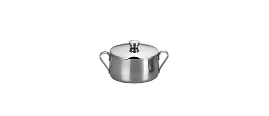 Zuccheriera con coperchio a cerniera inox cl 40 Ø cm 9,3 h 7,5