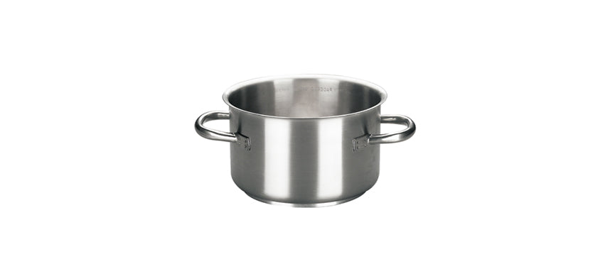 Casseruola inox alta 2 manici Ø cm 36 h 21,5 lt 22