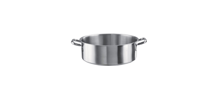Casseruola mezza fonda 2 manici Tender inox Ø cm 28 h 9,5 lt 5,75