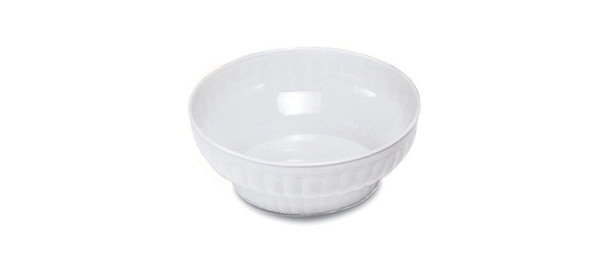 Insalatiera costolata plastica bianca Ø cm 34 h 11,5