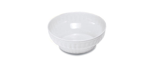 Insalatiera costolata plastica bianca Ø cm 34 h 11,5