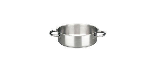 Casseruola inox bassa 2 manici Ø cm 36 h 13 lt 13