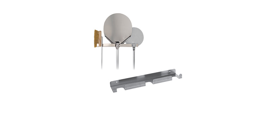 Supporto a muro inox per 3 pale cm 41,5x8