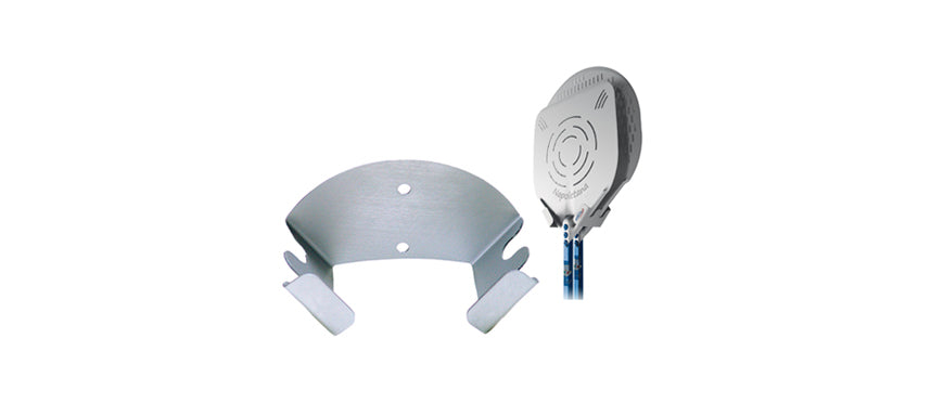 Supporto a muro inox per 2 pale cm 17,5x9 h 9