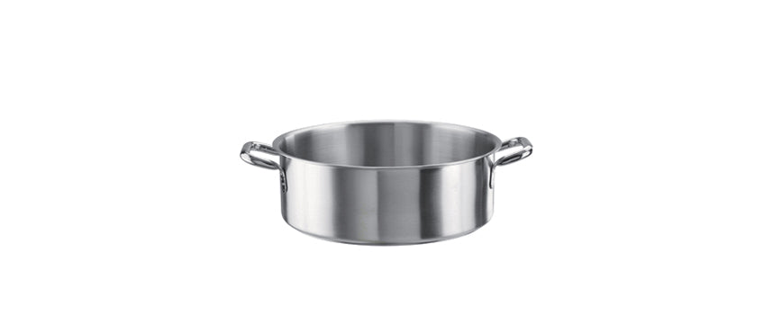 casseruola mezza fonda 2 manici Tender inox Ø cm 40 h 14,5 lt 18