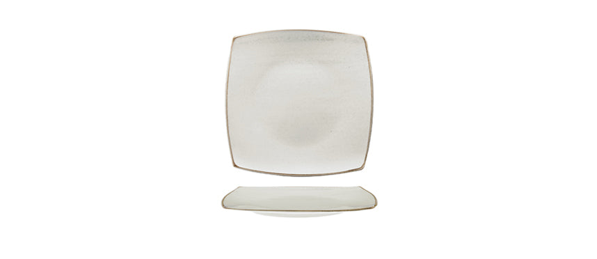 Piatto piano quadrato beige (27,5) cm 27X27
