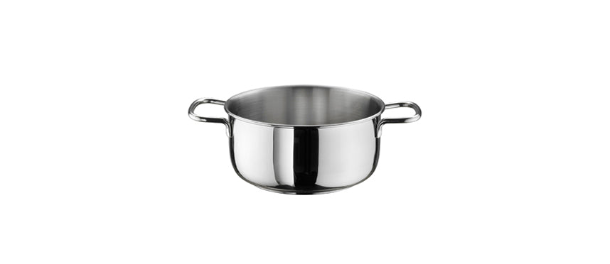 Casseruola alta 2 manici Ø cm 22 fondo Ø cm 16,5
