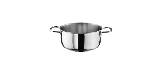 Casseruola alta 2 manici Ø cm 22 fondo Ø cm 16,5