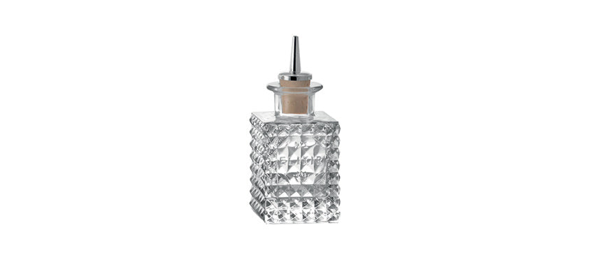 Bottiglia Mixology Elixir vetro n. 1 con tappo versatore cl 10 h 13,5