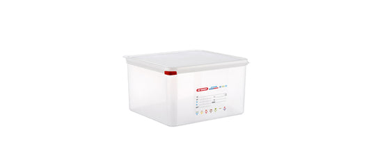 Vasca GN 2/3 in polipropilene con coperchio cm 35,4X32,5 h 20 lt 19