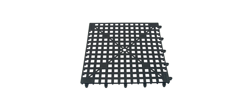 Tappeto plastica scola bicchieri ad incastro nero cm 33x33
