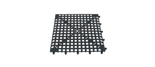 Tappeto plastica scola bicchieri ad incastro nero cm 33x33