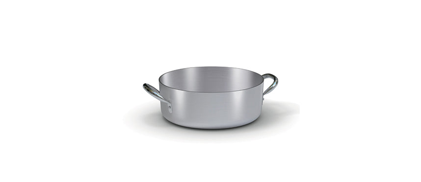 Alluminio casseruola bassa 2 manici 24 Ø cm 24 h 8,5 lt 3,6