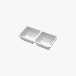 Double bowl for sauces avanos white cm 17x8.5x3