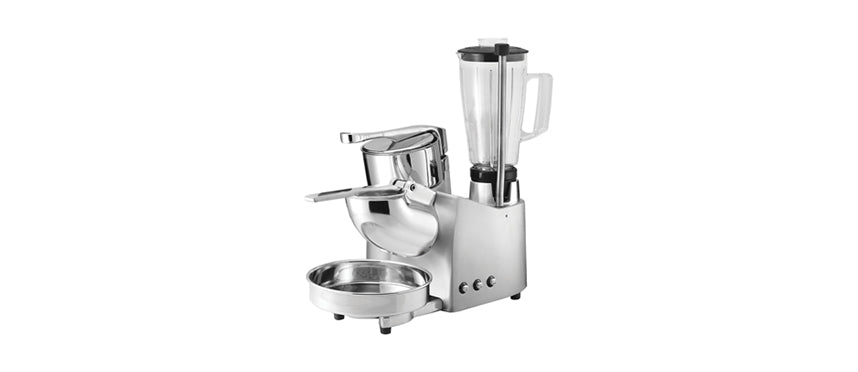 Combinato frullatore/spremiagrumi/ tritaghiaccio elettrico inox cm 53x33 h 48 w 300+300+900