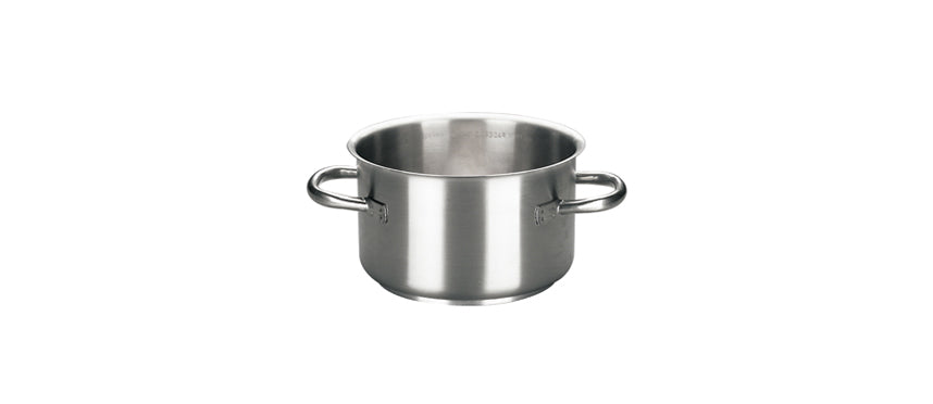 Casseruola inox alta 2 manici Ø cm 28 h 17,5 lt 10,8