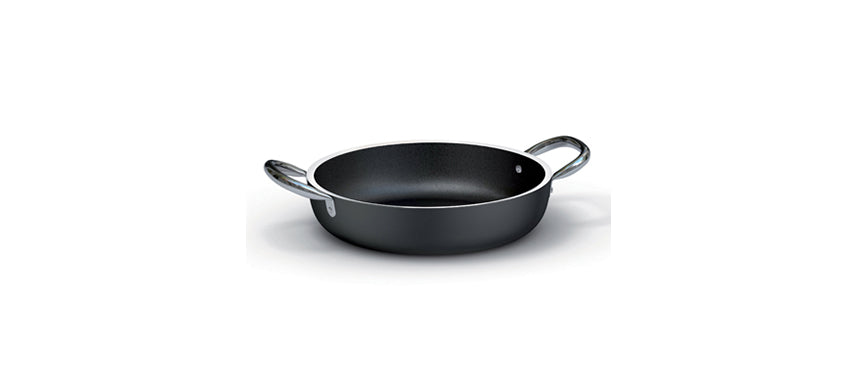 Tegame alluminio antiaderente induzione 2 manici Ø cm 32 h 6,5 fondo Ø cm 24