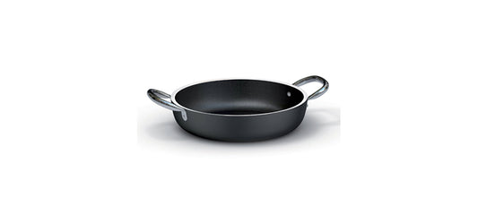 Tegame alluminio antiaderente induzione 2 manici Ø cm 32 h 6,5 fondo Ø cm 24
