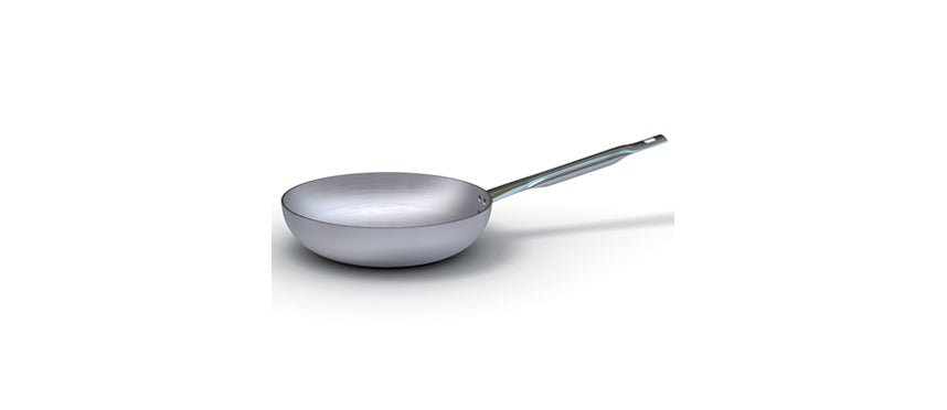 Padella alluminio alta Ø cm 45 h 10 con maniglia