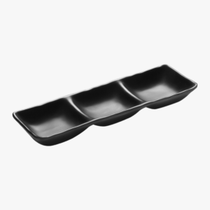 Triple dip bowl black cm 26x9x4