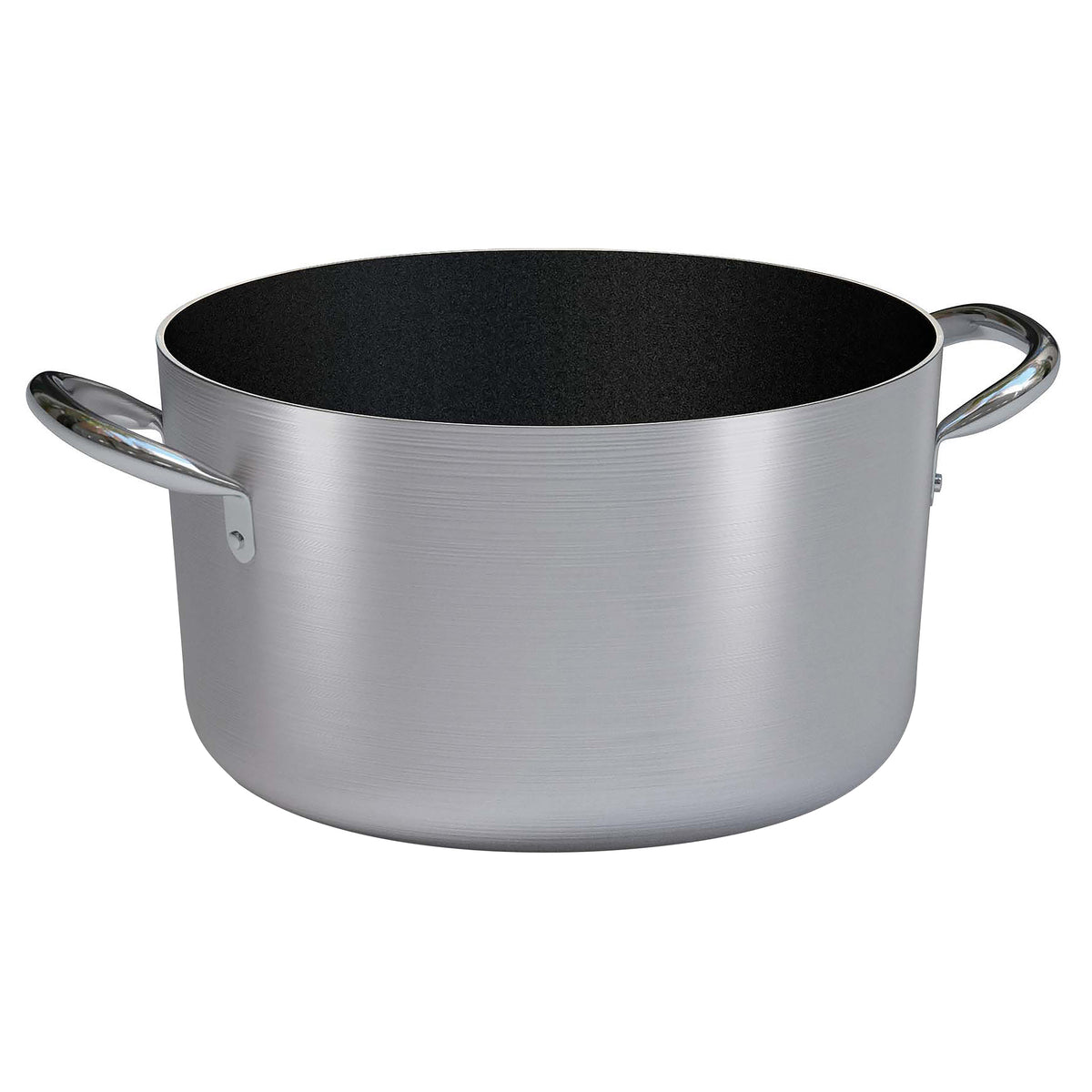Alluminio casseruola media antiaderente 2 manici h 16,5 lt 9,2 Ø cm 28 fondo Ø cm 21