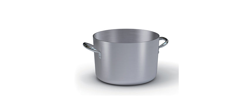 Alluminio casseruola alta 2 manici 24 Ø cm 24 h 16 lt 7