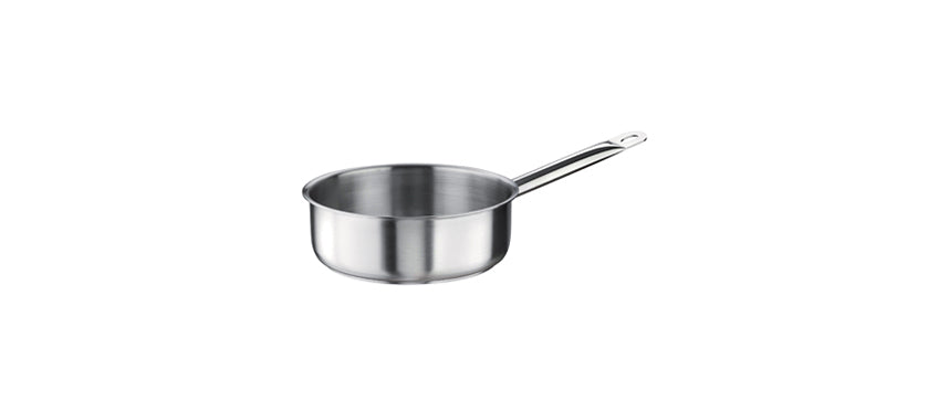 Casseruola mezza fonda 1 manico Tender inox Ø cm 24 h 8 lt 3,5