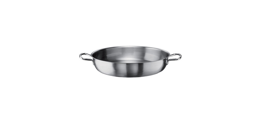Tegame tender inox 2 manici Ø cm 45 h 6,5