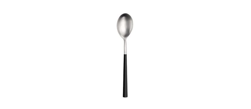 cucchiaio tavola Hive nero opaco forgiato finitura satinata acciaio inox 18/10