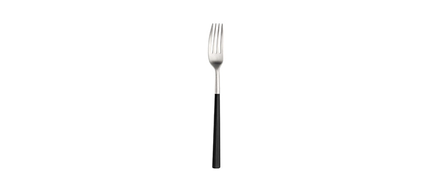 forchetta tavola Hive nero opaco forgiato finitura satinata acciaio inox 18/10
