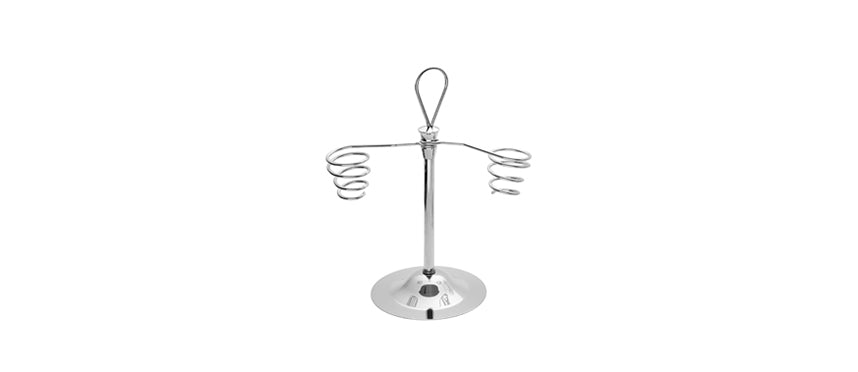 Portaconi inox filo 2 posti