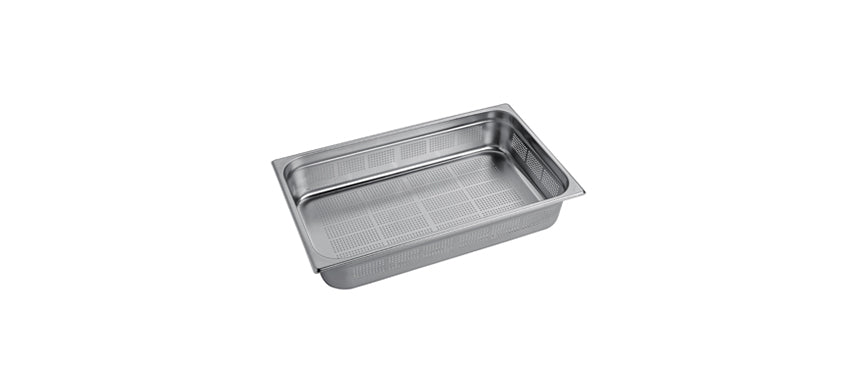 Bacinella forata su tutti i lati inox GN 1/1 cm 53x32,5 h 10 lt 14