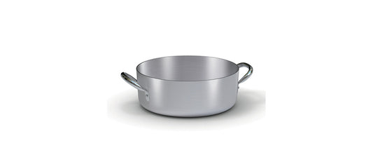Alluminio casseruola bassa 2 manici 32 Ø cm 32 h 10,5 lt 8