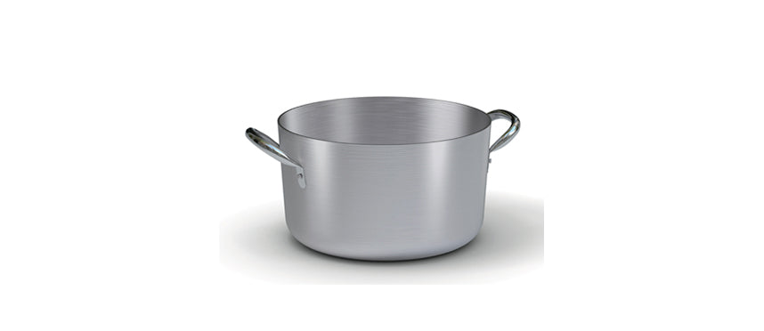 Alluminio casseruola media 2 manici 36 Ø cm 36 h 20,5 lt 20