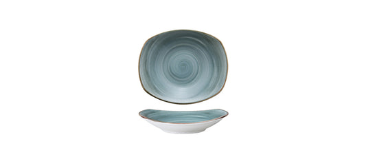 Piatto fondo rettangolare azzurro (27) cm 28X24,5