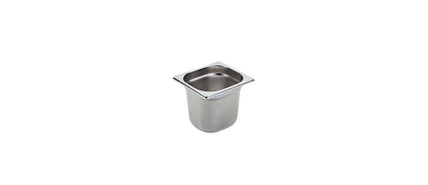 Vasca inox GN 1/6 cm 17,6x16,2 h 15 lt 2,4