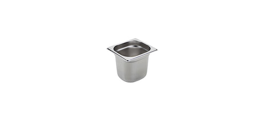 Vasca inox GN 1/6 cm 17,6x16,2 h 15 lt 2,4