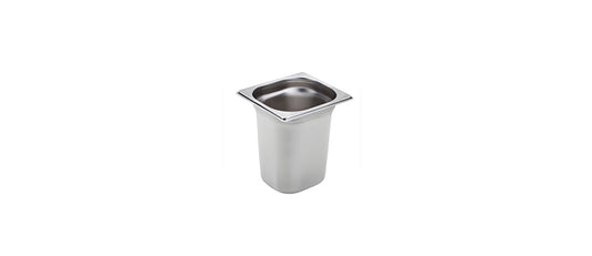 Vasca inox GN 1/6 cm 17,6x16,2 h 20 lt 3,4