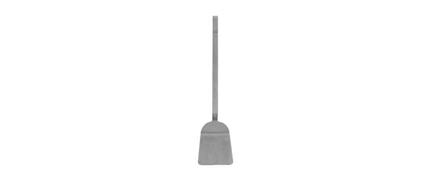 Paletta rettangolare chiusa inox cm 12x11 manico 40