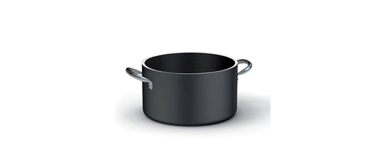 Alluminio casseruola media antiaderente induzione 2 manici 24 h 13,5 lt 5,5 Ø cm 24 fondo Ø cm 18