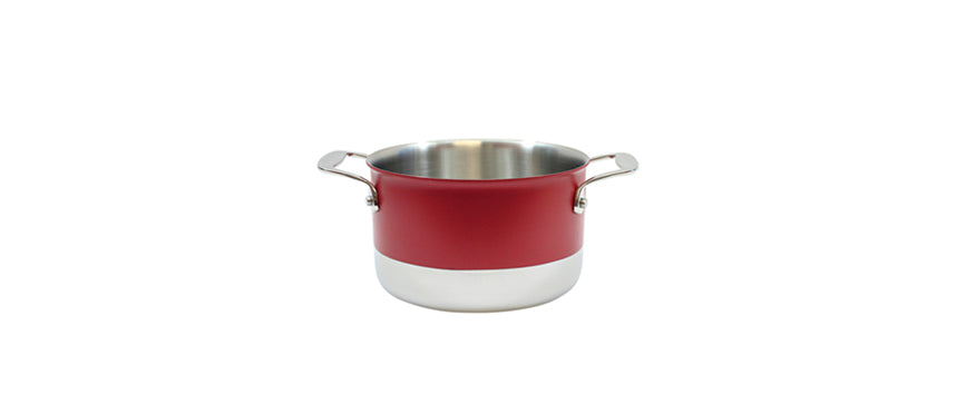 Pentola tonda rossa Ø cm 20 h 11,5 Ø cm 14,5