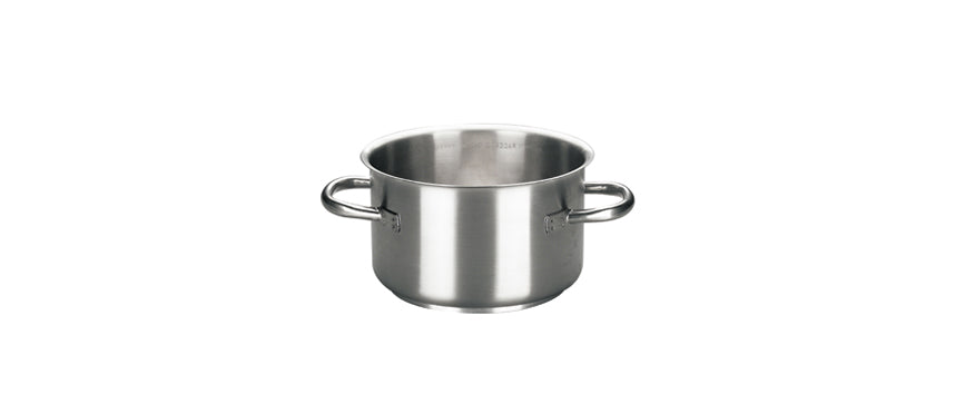 Casseruola inox alta 2 manici Ø cm 20 h 12 lt 3,8