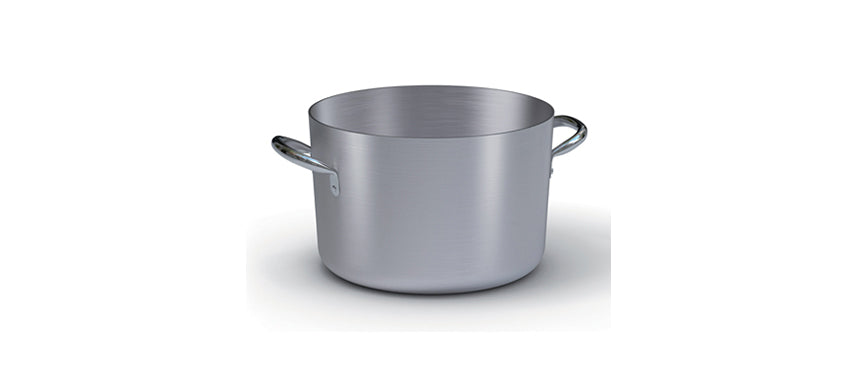 Alluminio casseruola alta 2 manici 36 Ø cm 36 h 22 lt 21,5