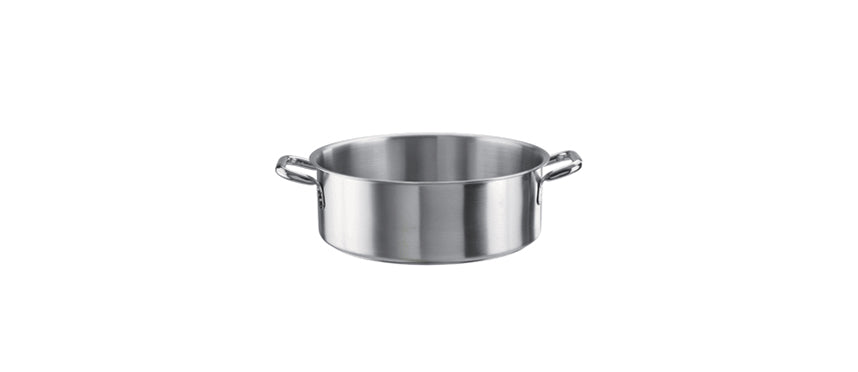 Casseruola mezza fonda 2 manici Tender inox Ø cm 32 h 11 lt 8,75