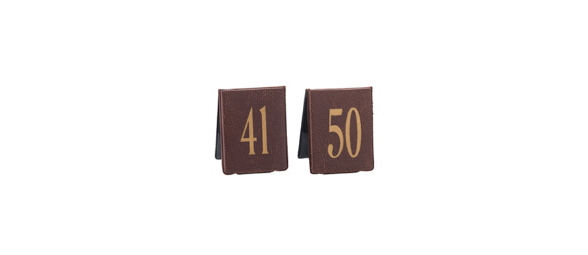 Segnaposto numero texas 41-50 confezione da 41 a 50