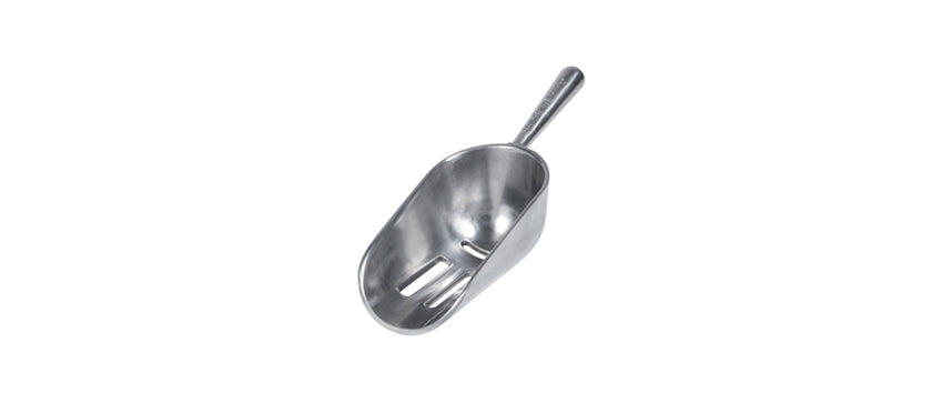 Paletta ghiaccio forata inox cl 17 cm 20,5x6,5 h 5