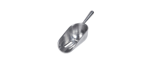 Paletta ghiaccio forata inox cl 17 cm 20,5x6,5 h 5