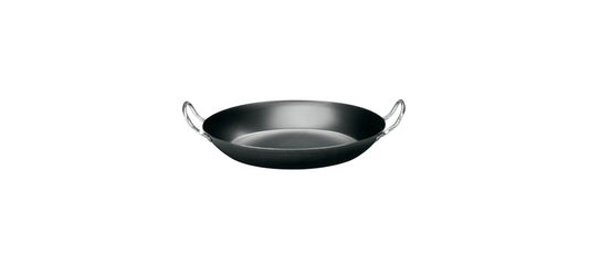Padella ferro paellera 2 manici Ø cm 42 fondo Ø cm 22