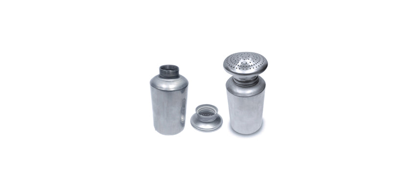 Spargitore alluminio con tappo a vite Ø cm 8 h 19
