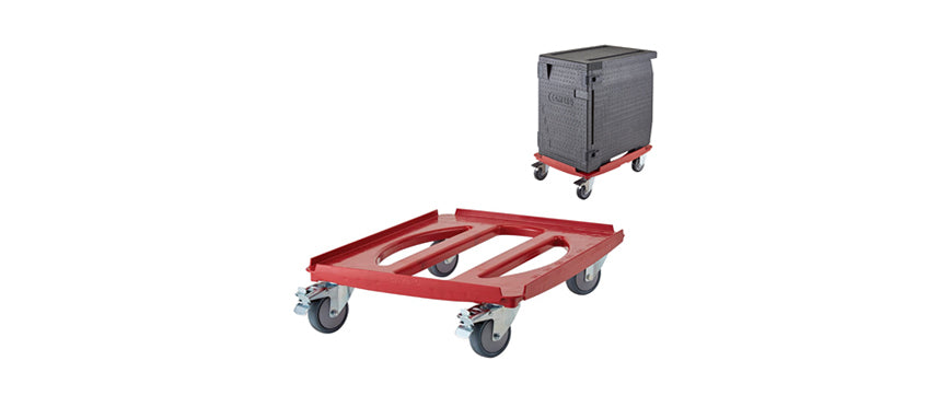Carrello con freno per contenitore isotermico cm 70x50 h 16,7